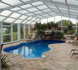 greenhouse over pool